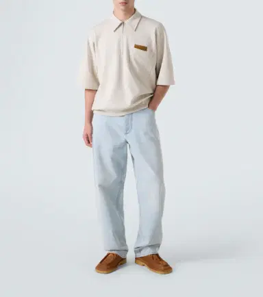 Bottega Veneta Zip-up cotton jersey polo shirt | Thumbnail 2 Bottega Veneta Zip-up cotton jersey polo shirt | Thumbnail 2