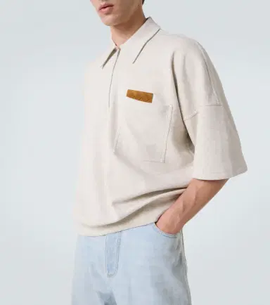 Bottega Veneta Zip-up cotton jersey polo shirt | Thumbnail 5 Bottega Veneta Zip-up cotton jersey polo shirt | Thumbnail 5
