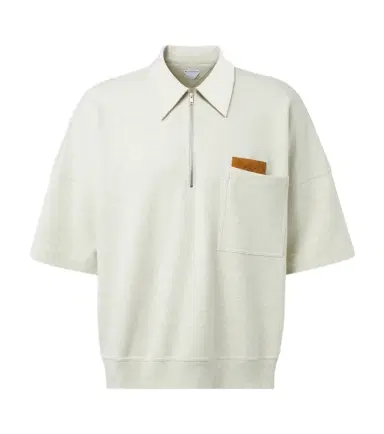 Bottega Veneta Zip-up cotton jersey polo shirt | Thumbnail 1 Bottega Veneta Zip-up cotton jersey polo shirt | Thumbnail 1
