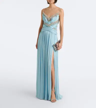 Costarellos Branka embellished georgette gown | Thumbnail 4 Costarellos Branka embellished georgette gown | Thumbnail 4
