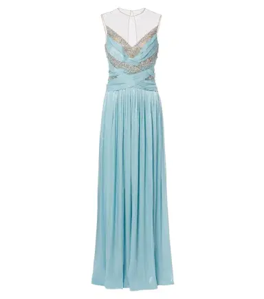 Costarellos Branka embellished georgette gown | Thumbnail 1 Costarellos Branka embellished georgette gown | Thumbnail 1