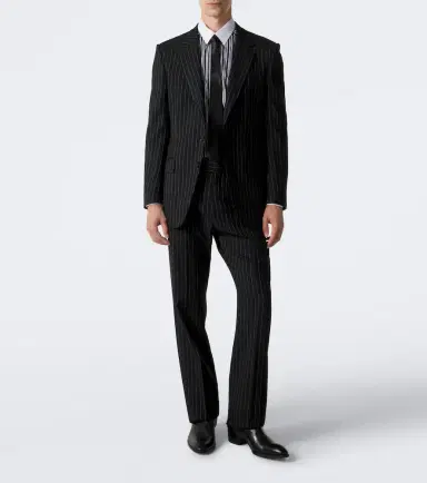 Tom Ford Pinstriped wool straight pants | Thumbnail 2 Tom Ford Pinstriped wool straight pants | Thumbnail 2