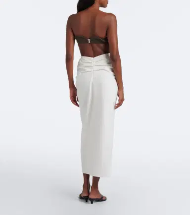Magda Butrym Draped cotton maxi skirt | Thumbnail 4 Magda Butrym Draped cotton maxi skirt | Thumbnail 4
