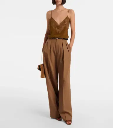 Saint Laurent Sip leather-trimmed mesh mules | Thumbnail 3 Saint Laurent Sip leather-trimmed mesh mules | Thumbnail 3