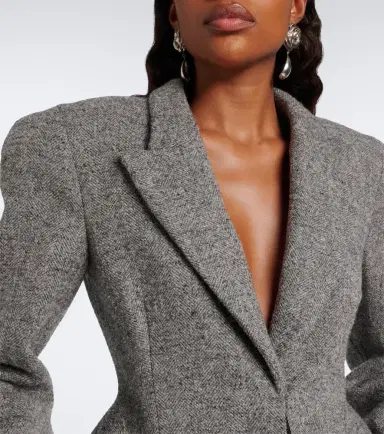 Magda Butrym Herringbone wool-blend blazer dress | Thumbnail 2 Magda Butrym Herringbone wool-blend blazer dress | Thumbnail 2