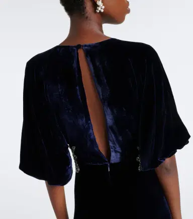Costarellos Crystal-embellished velvet gown | Thumbnail 2 Costarellos Crystal-embellished velvet gown | Thumbnail 2