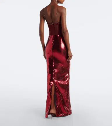 Nensi Dojaka Sequined cutout gown | Thumbnail 2 Nensi Dojaka Sequined cutout gown | Thumbnail 2
