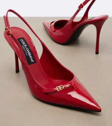 Dolce & Gabbana DG patent leather slingback pumps | Thumbnail 2 Dolce & Gabbana DG patent leather slingback pumps | Thumbnail 2