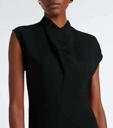 Victoria Beckham Draped midi dress | Thumbnail 2 Victoria Beckham Draped midi dress | Thumbnail 2