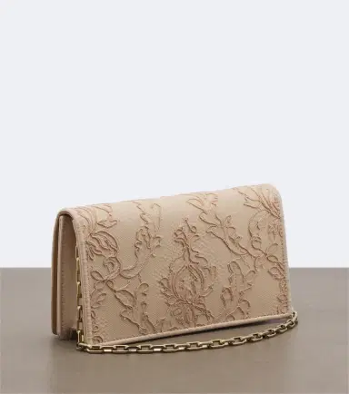 Christian Louboutin Bettina Small lace crêpe satin clutch | Thumbnail 3 Christian Louboutin Bettina Small lace crêpe satin clutch | Thumbnail 3