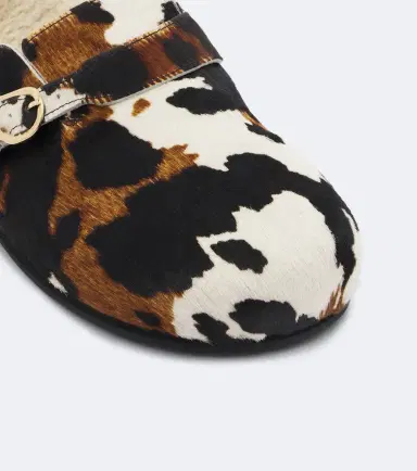 Ancient Greek Sandals Vasilitsa shearling-trimmed calf hair clogs | Thumbnail 4 Ancient Greek Sandals Vasilitsa shearling-trimmed calf hair clogs | Thumbnail 4