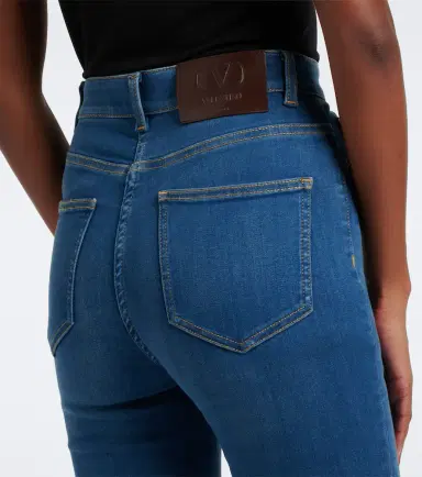 Valentino Lace-trimmed skinny jeans | Thumbnail 5 Valentino Lace-trimmed skinny jeans | Thumbnail 5