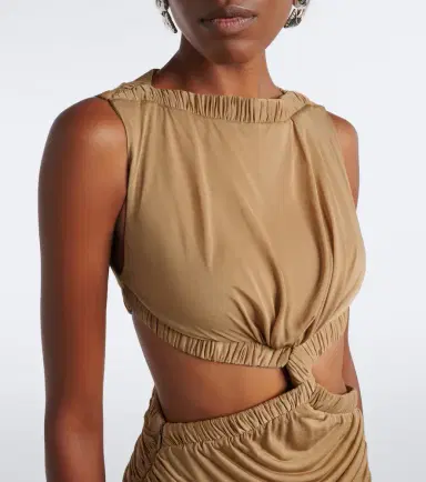 Christopher Esber Theia cutout draped asymmetric midi dress | Thumbnail 2 Christopher Esber Theia cutout draped asymmetric midi dress | Thumbnail 2