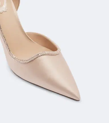 René Caovilla Onda embellished satin pumps | Thumbnail 3 René Caovilla Onda embellished satin pumps | Thumbnail 3