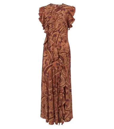 Ulla Johnson Ameline silk crêpe de chine midi dress | Thumbnail 1 Ulla Johnson Ameline silk crêpe de chine midi dress | Thumbnail 1