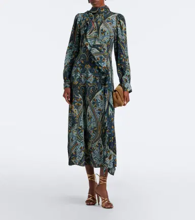 Ulla Johnson Sabrina silk crêpe de chine midi dress | Thumbnail 2 Ulla Johnson Sabrina silk crêpe de chine midi dress | Thumbnail 2