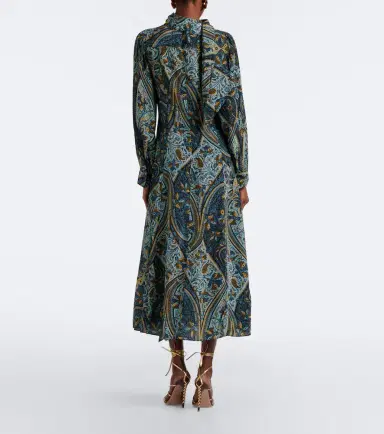 Ulla Johnson Sabrina silk crêpe de chine midi dress | Thumbnail 5 Ulla Johnson Sabrina silk crêpe de chine midi dress | Thumbnail 5