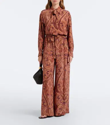 Ulla Johnson Sawyer silk crêpe de chine wide-leg pants | Thumbnail 3 Ulla Johnson Sawyer silk crêpe de chine wide-leg pants | Thumbnail 3
