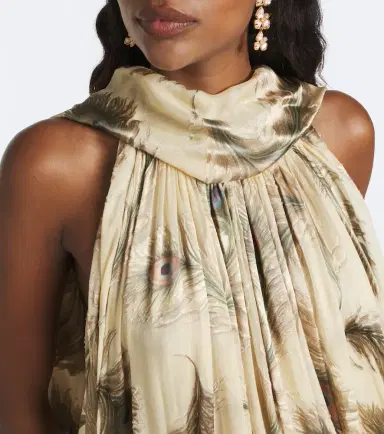 Zimmermann Ascent Burnout printed silk halterneck gown | Thumbnail 5 Zimmermann Ascent Burnout printed silk halterneck gown | Thumbnail 5