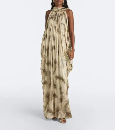 Zimmermann Ascent Burnout printed silk halterneck gown | Thumbnail 6 Zimmermann Ascent Burnout printed silk halterneck gown | Thumbnail 6
