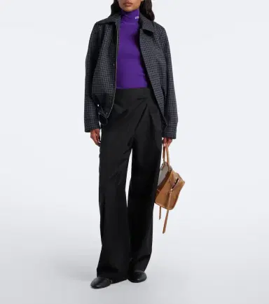 Loewe Draped wool wide-leg pants | Thumbnail 3 Loewe Draped wool wide-leg pants | Thumbnail 3