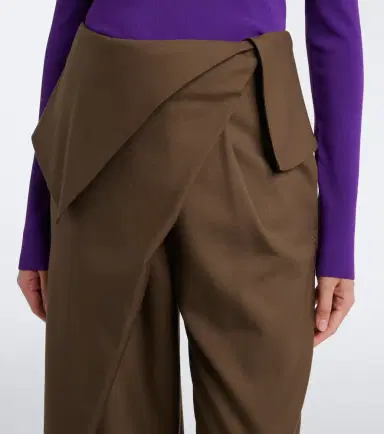 Loewe Draped wool wide-leg pants | Thumbnail 3 Loewe Draped wool wide-leg pants | Thumbnail 3