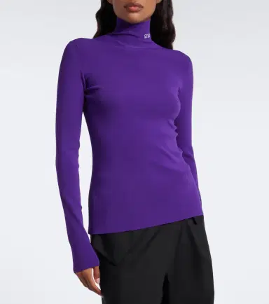 Loewe Double L jersey turtleneck top | Thumbnail 6 Loewe Double L jersey turtleneck top | Thumbnail 6