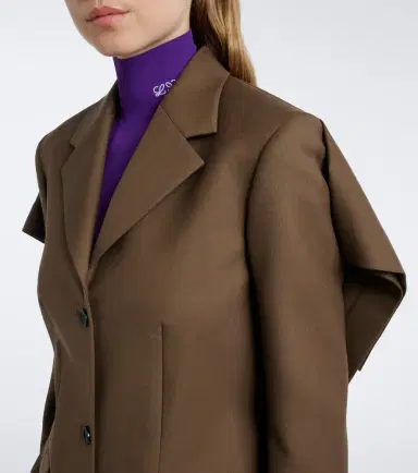Loewe Caped wool blazer | Thumbnail 3 Loewe Caped wool blazer | Thumbnail 3
