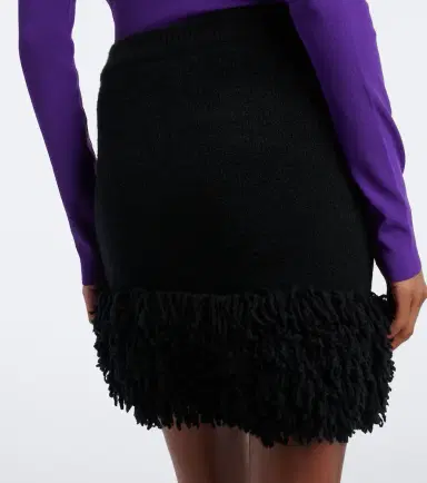 Loewe Fringed wool-blend miniskirt | Thumbnail 3 Loewe Fringed wool-blend miniskirt | Thumbnail 3