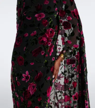 Rodarte Caped floral devoré velvet gown | Thumbnail 6 Rodarte Caped floral devoré velvet gown | Thumbnail 6