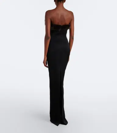 David Koma Strapless bustier gown | Thumbnail 3 David Koma Strapless bustier gown | Thumbnail 3
