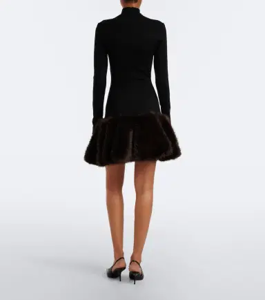 David Koma Knitted turtleneck minidress | Thumbnail 4 David Koma Knitted turtleneck minidress | Thumbnail 4