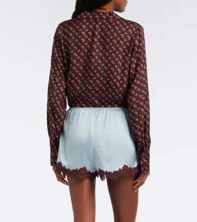 DÔEN Dôen Iona lace-trimmed silk satin shorts | Thumbnail 6 DÔEN Dôen Iona lace-trimmed silk satin shorts | Thumbnail 6