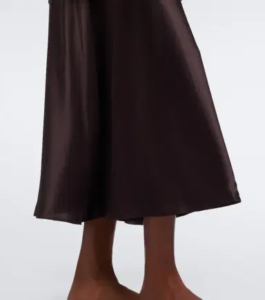 DÔEN Dôen Coraline lace-trimmed silk satin midi dress | Thumbnail 4 DÔEN Dôen Coraline lace-trimmed silk satin midi dress | Thumbnail 4
