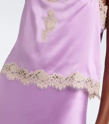 DÔEN Dôen Avelaine lace-trimmed silk satin camisole | Thumbnail 3 DÔEN Dôen Avelaine lace-trimmed silk satin camisole | Thumbnail 3