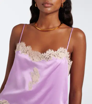 DÔEN Dôen Avelaine lace-trimmed silk satin camisole | Thumbnail 6 DÔEN Dôen Avelaine lace-trimmed silk satin camisole | Thumbnail 6