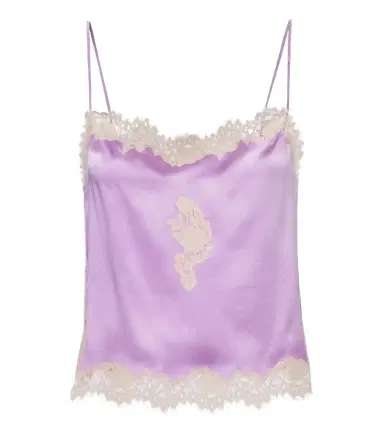 DÔEN Dôen Avelaine lace-trimmed silk satin camisole | Thumbnail 1 DÔEN Dôen Avelaine lace-trimmed silk satin camisole | Thumbnail 1