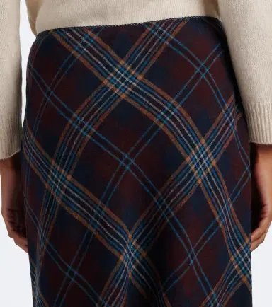DÔEN Dôen Elowette fringed plaid midi skirt | Thumbnail 4 DÔEN Dôen Elowette fringed plaid midi skirt | Thumbnail 4