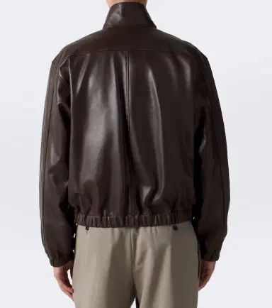 Saint Laurent Leather blouson jacket | Thumbnail 2 Saint Laurent Leather blouson jacket | Thumbnail 2