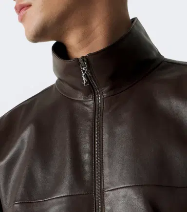 Saint Laurent Leather blouson jacket | Thumbnail 6 Saint Laurent Leather blouson jacket | Thumbnail 6