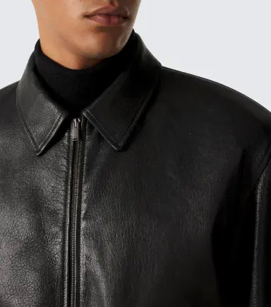 Saint Laurent Leather blouson jacket | Thumbnail 2 Saint Laurent Leather blouson jacket | Thumbnail 2