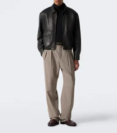 Saint Laurent Leather blouson jacket | Thumbnail 5 Saint Laurent Leather blouson jacket | Thumbnail 5