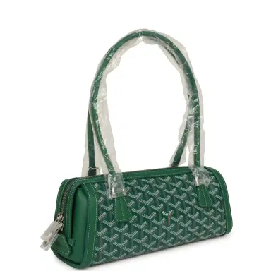 goyard Goyard Goyardine Canvas Bonbonnière Bag Green Chevroches Calfskin Palladium Hardware | Thumbnail 2 goyard Goyard Goyardine Canvas Bonbonnière Bag Green Chevroches Calfskin Palladium Hardware | Thumbnail 2