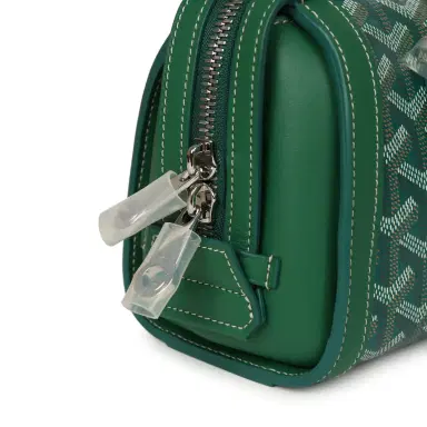 goyard Goyard Goyardine Canvas Bonbonnière Bag Green Chevroches Calfskin Palladium Hardware | Thumbnail 9 goyard Goyard Goyardine Canvas Bonbonnière Bag Green Chevroches Calfskin Palladium Hardware | Thumbnail 9