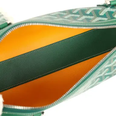 goyard Goyard Goyardine Canvas Bonbonnière Bag Green Chevroches Calfskin Palladium Hardware | Thumbnail 10 goyard Goyard Goyardine Canvas Bonbonnière Bag Green Chevroches Calfskin Palladium Hardware | Thumbnail 10