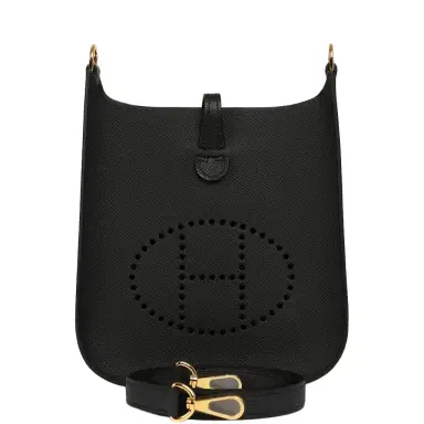 HERMÈS Hermes Evelyne Sellier TPM Black Epsom Gold Hardware | Thumbnail 1 HERMÈS Hermes Evelyne Sellier TPM Black Epsom Gold Hardware | Thumbnail 1