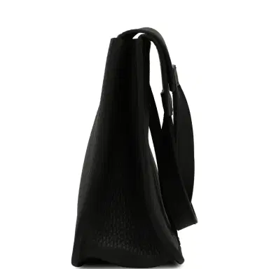 HERMÈS Hermes Halzan 25 Black Clemence Palladium Hardware | Thumbnail 4 HERMÈS Hermes Halzan 25 Black Clemence Palladium Hardware | Thumbnail 4