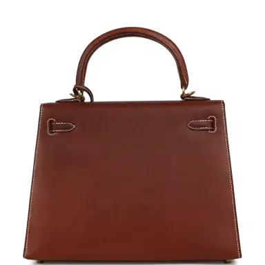 HERMÈS Pre-owned Hermes Kelly Sellier 25 Fauve Barenia Gold Hardware | Thumbnail 4 HERMÈS Pre-owned Hermes Kelly Sellier 25 Fauve Barenia Gold Hardware | Thumbnail 4