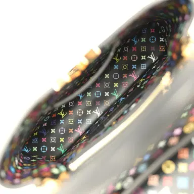 Louis Vuitton Pre-owned Louis Vuitton X Takashi Murakami Capucines MM Black Taurillon, Multicolored Monogram Gold Hardware | Thumbnail 12 Louis Vuitton Pre-owned Louis Vuitton X Takashi Murakami Capucines MM Black Taurillon, Multicolored Monogram Gold Hardware | Thumbnail 12