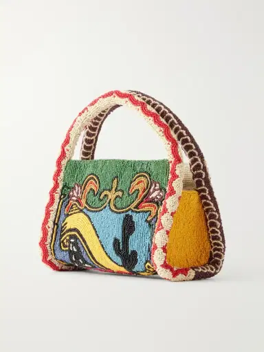 ALÉMAIS Ace Beaded Twill Mini Bag - Unknown | Thumbnail 4 ALÉMAIS Ace Beaded Twill Mini Bag - Unknown | Thumbnail 4